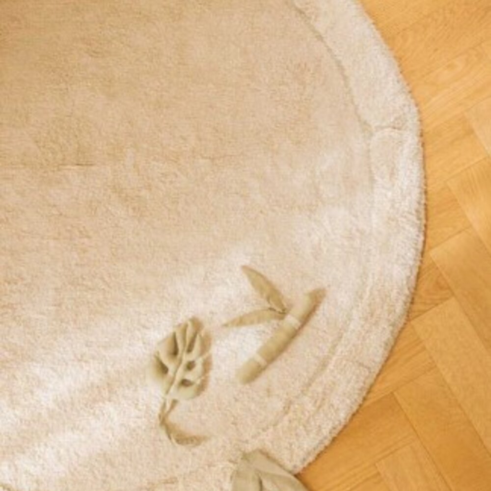 Wasbaar tapijt Bamboo Leaf - Ø 120 cm