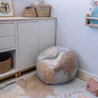 Wasbaar tapijt Vintage Map - 140 x 200 cm