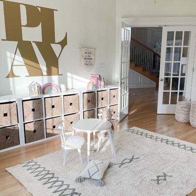 Wasbaar tapijt Atlas Natural - Vintage Blue - 170