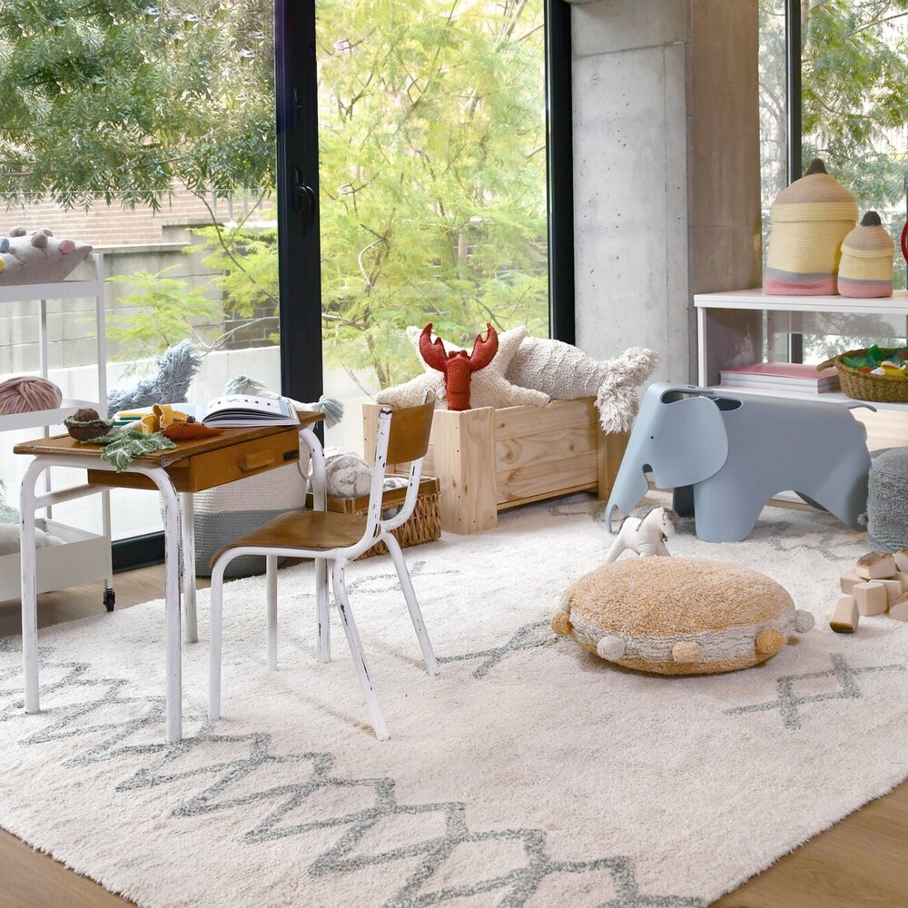 Wasbaar tapijt Atlas Natural - Vintage Blue - 170