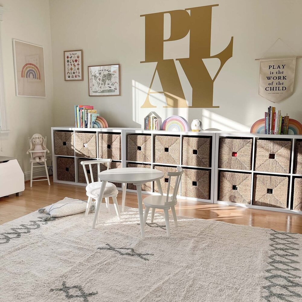 Wasbaar tapijt Atlas Natural - Vintage Blue - 170