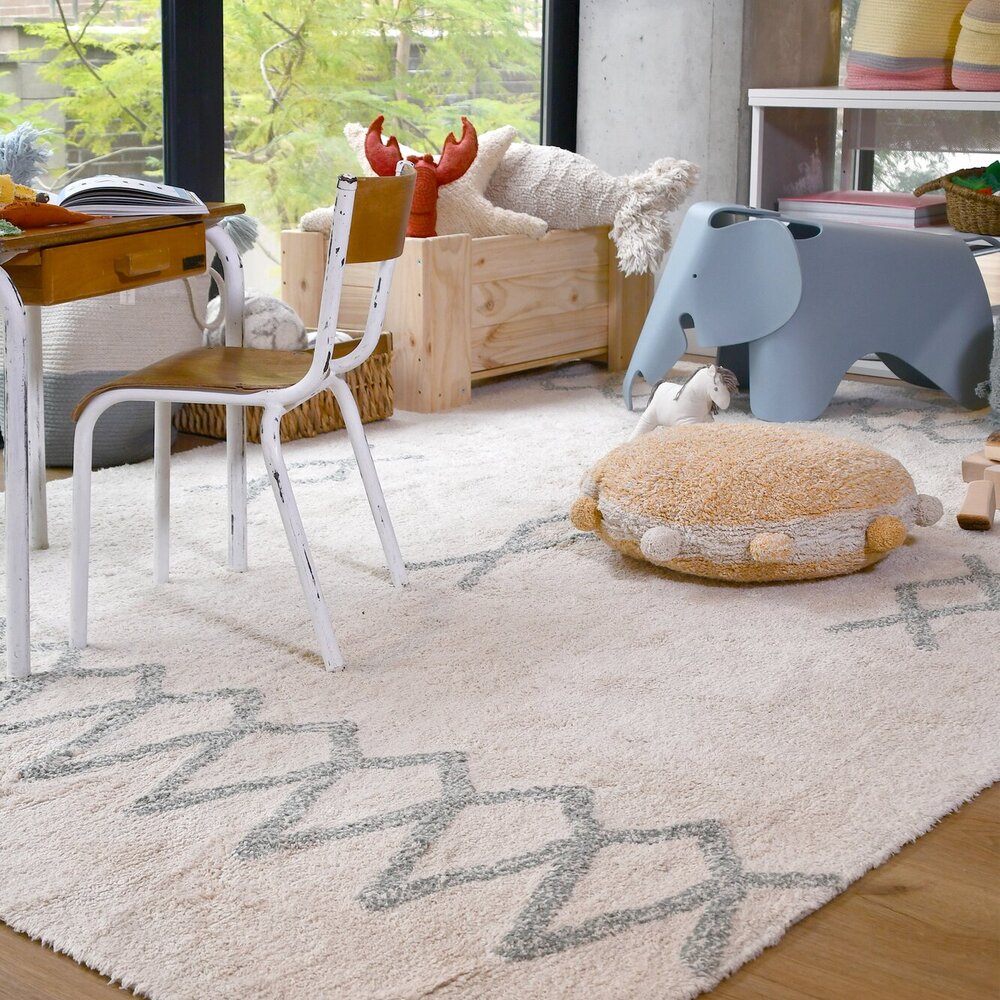 Wasbaar tapijt Atlas Natural - Vintage Blue - 170