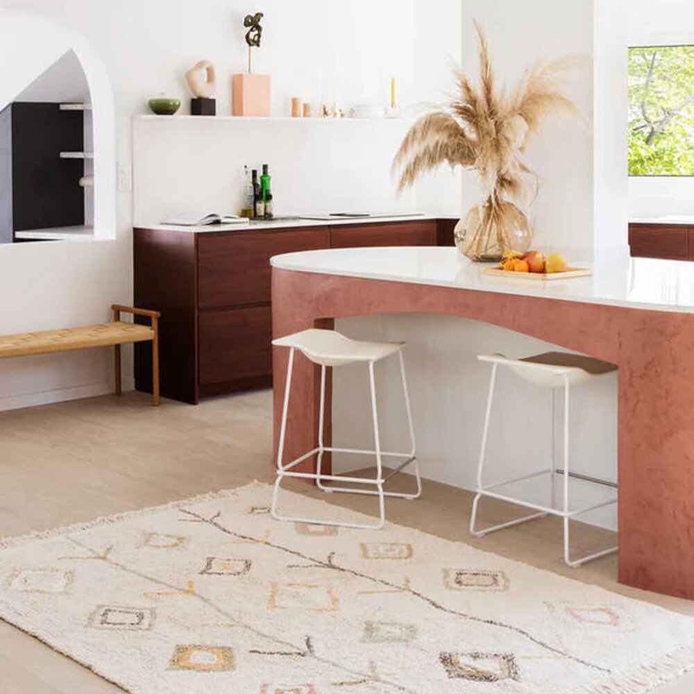 Wasbaar tapijt Kaarol Earth - 140 x 200 cm Wasbaar tapijt Kaarol Earth - 140 x 200 cm