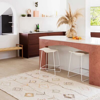 Wasbaar tapijt Kaarol Earth - 140 x 200 cm Wasbaar tapijt Kaarol Earth - 140 x 200 cm