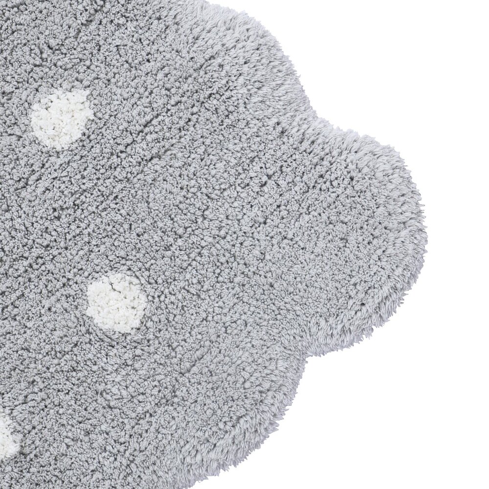 Wasbaar tapijt Mini Biscuit Pearl Grey - 70 x 100