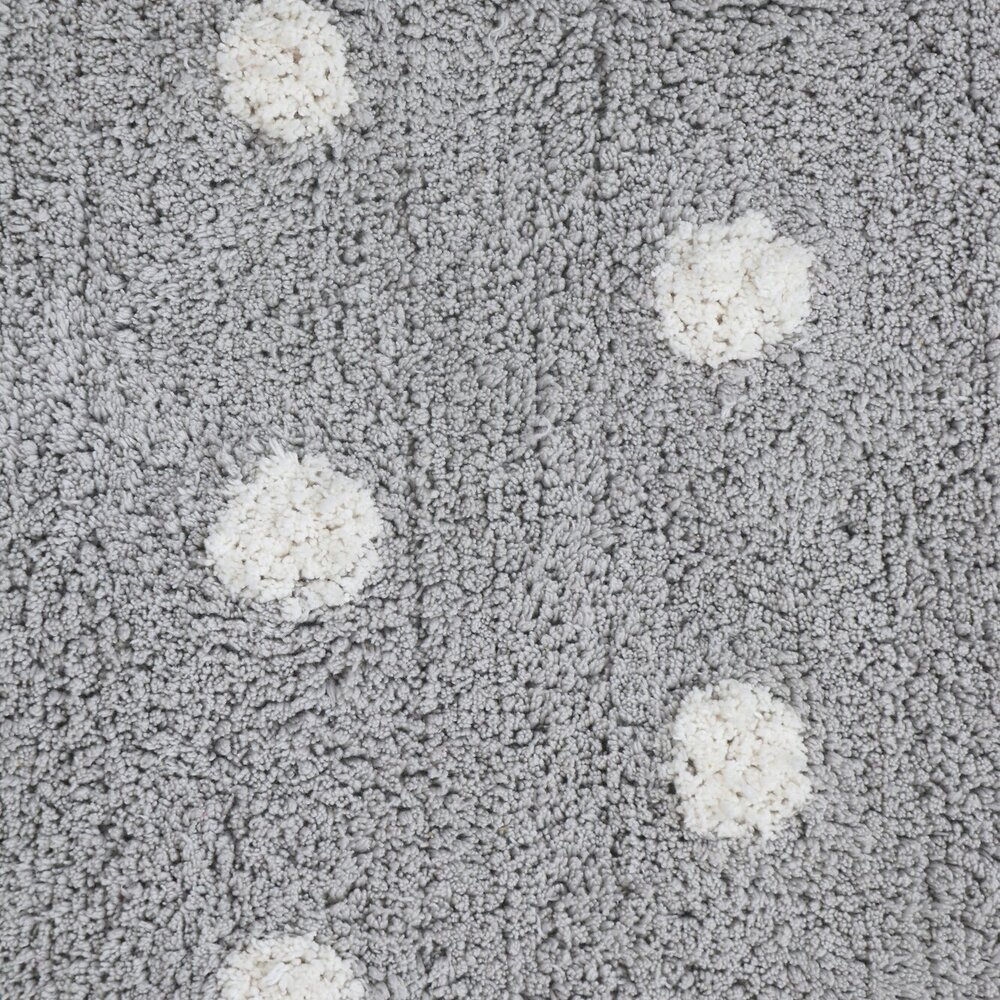 Wasbaar tapijt Mini Biscuit Pearl Grey - 70 x 100