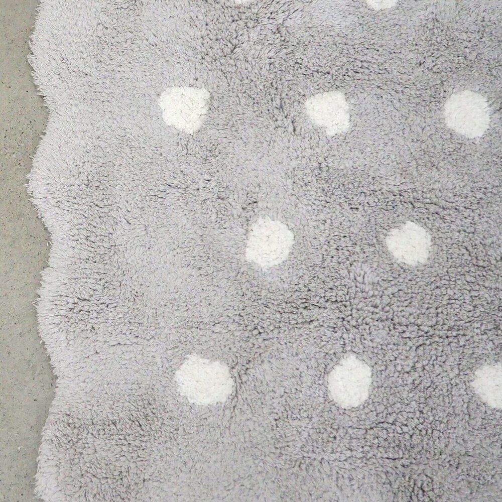 Wasbaar tapijt Mini Biscuit Pearl Grey - 70 x 100