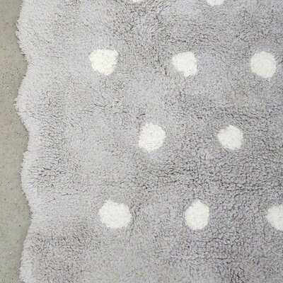 Wasbaar tapijt Mini Biscuit Pearl Grey - 70 x 100