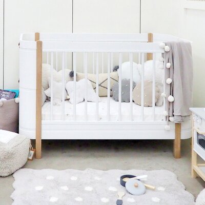 Wasbaar tapijt Mini Biscuit Pearl Grey - 70 x 100