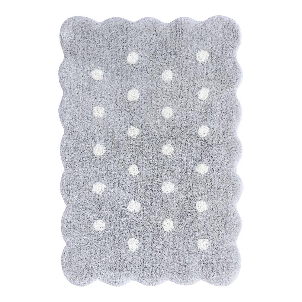 Wasbaar tapijt Mini Biscuit Pearl Grey - 70 x 100