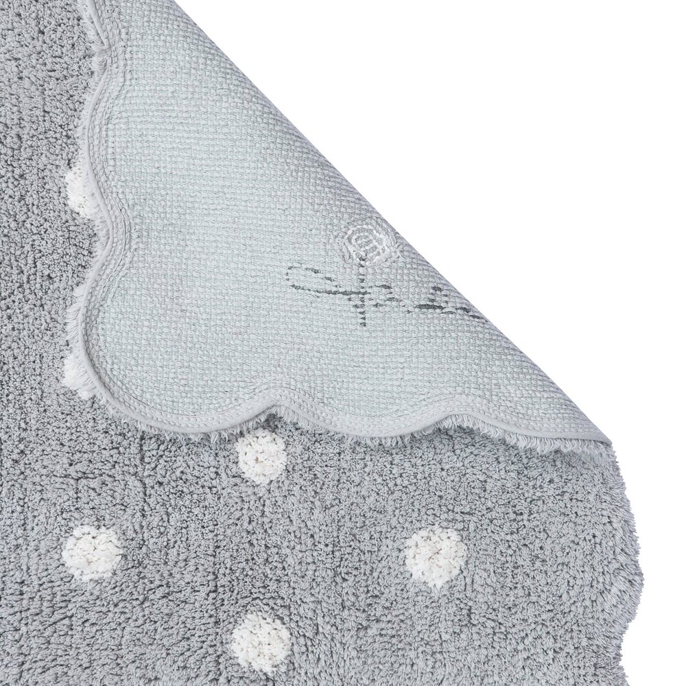 Wasbaar tapijt Mini Biscuit Pearl Grey - 70 x 100