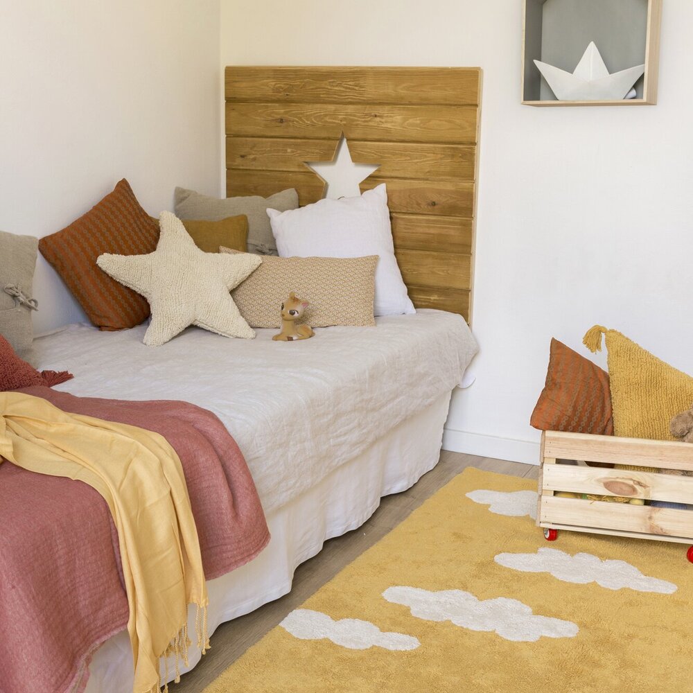 Clouds Mustard  - 120 x 160 cm