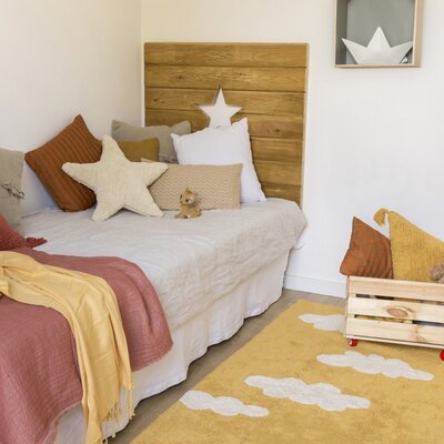 Clouds Mustard  - 120 x 160 cm