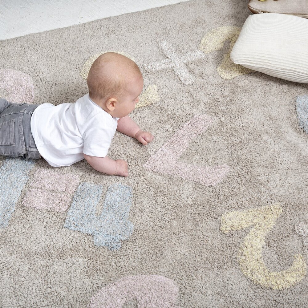 Wasbaar tapijt Baby Numbers - 120 x 160 cm Wasbaar tapijt Baby Numbers - 120 x 160 cm