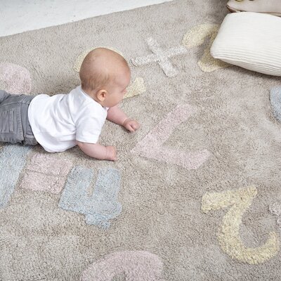 Wasbaar tapijt Baby Numbers - 120 x 160 cm Wasbaar tapijt Baby Numbers - 120 x 160 cm