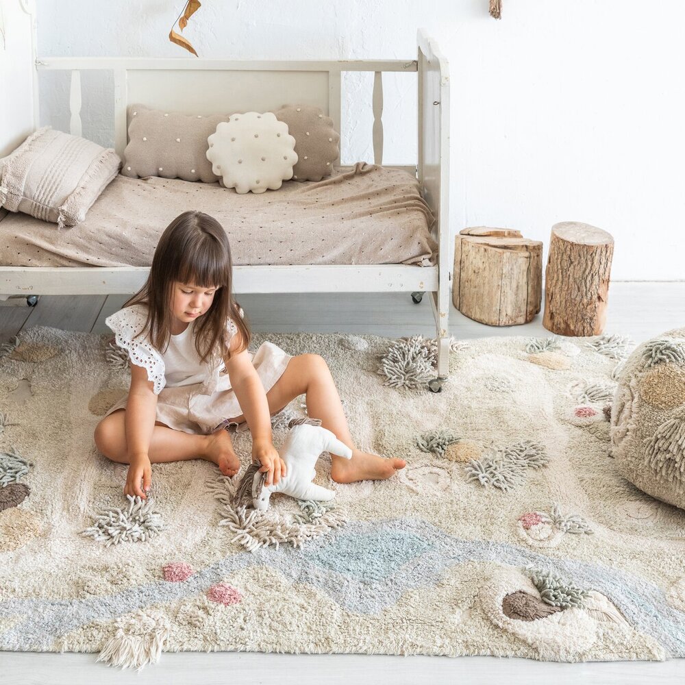 Washable play rug Path of Nature - 120 x 160 cm Washable play rug Path of Nature - 120 x 160 cm