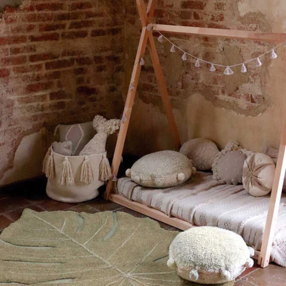 Wasbaar tapijt Monstera Olive - 200 x 300 cm