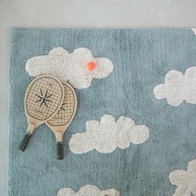 Clouds Vintage Blue  - 120 x 160 cm