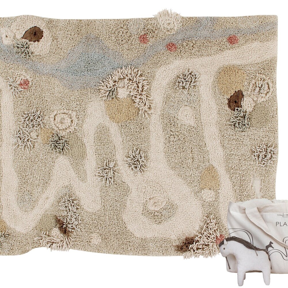 Washable play rug Path of Nature - 120 x 160 cm Washable play rug Path of Nature - 120 x 160 cm