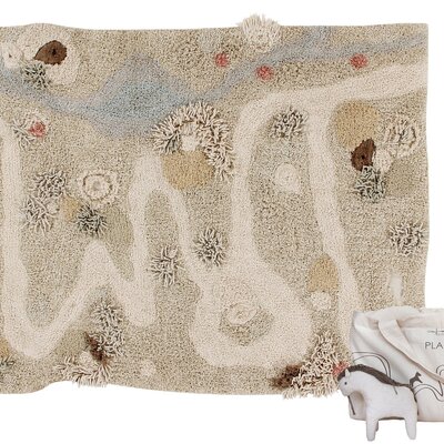Washable play rug Path of Nature - 120 x 160 cm Washable play rug Path of Nature - 120 x 160 cm