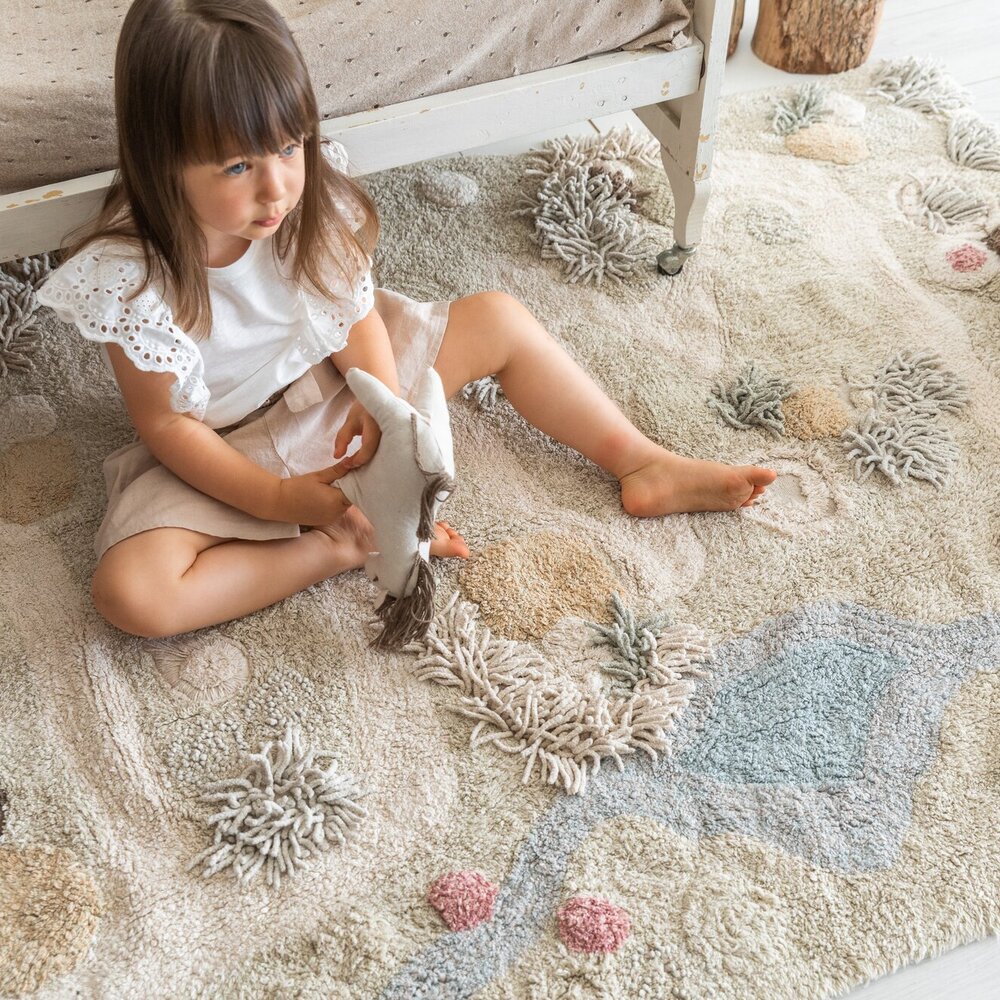 Washable play rug Path of Nature - 120 x 160 cm Washable play rug Path of Nature - 120 x 160 cm