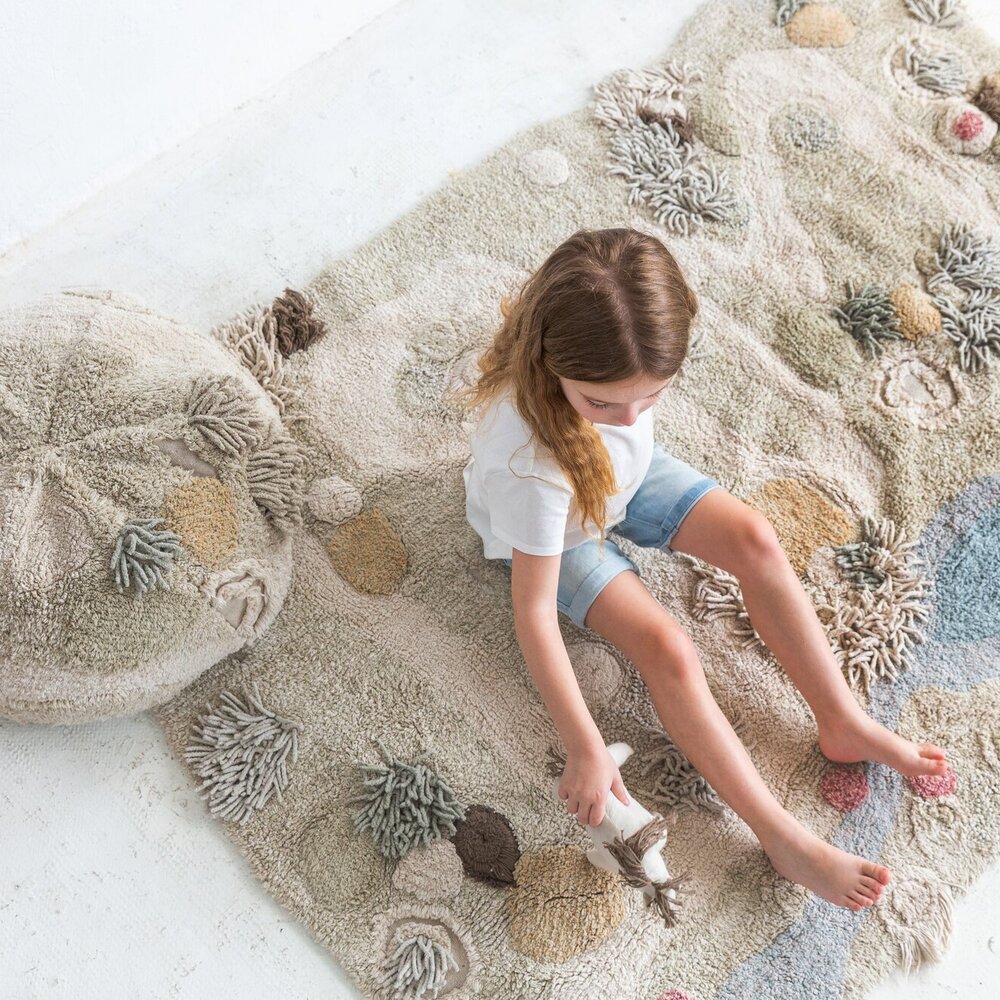 Washable play rug Path of Nature - 120 x 160 cm Washable play rug Path of Nature - 120 x 160 cm