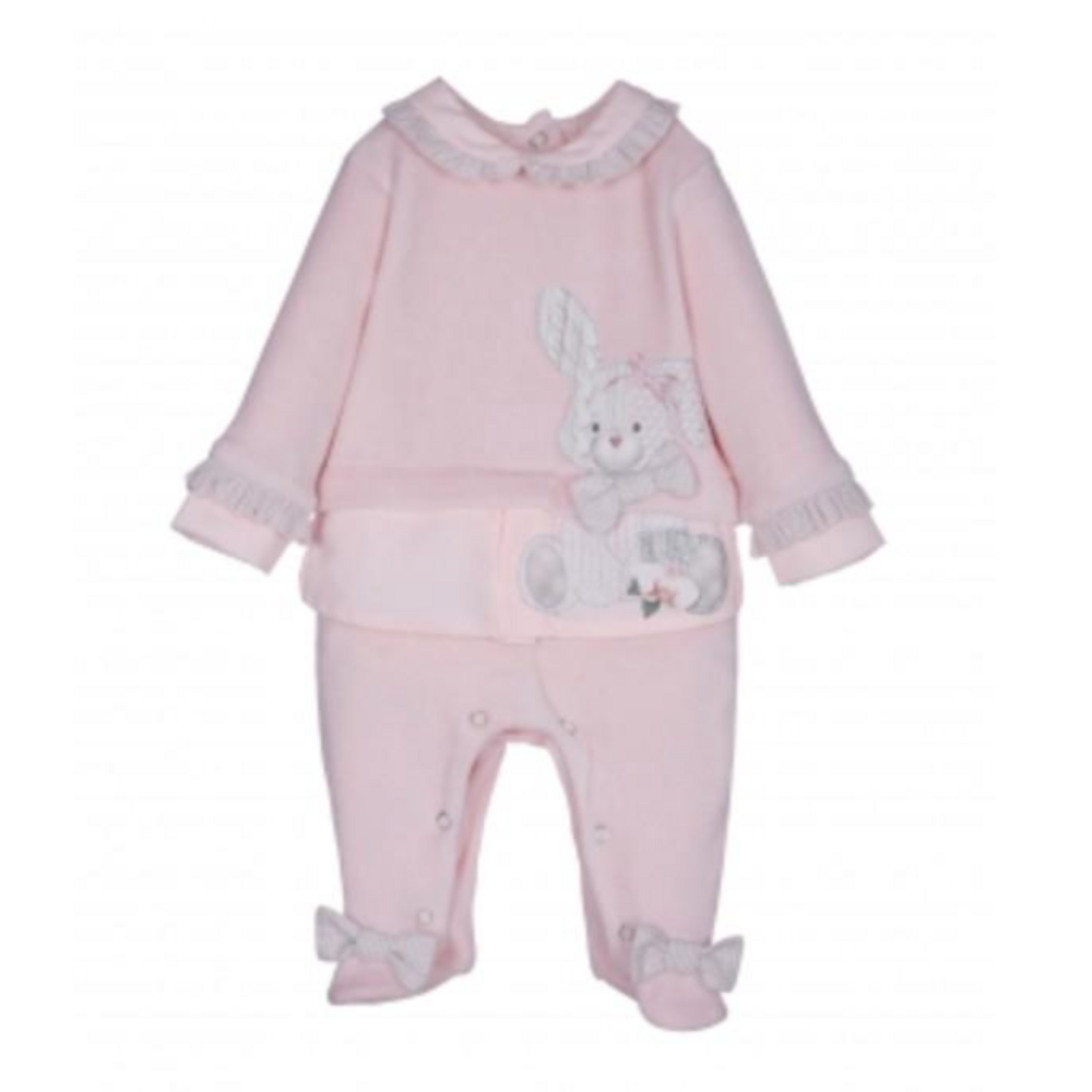 Babypakje met konijn Roze