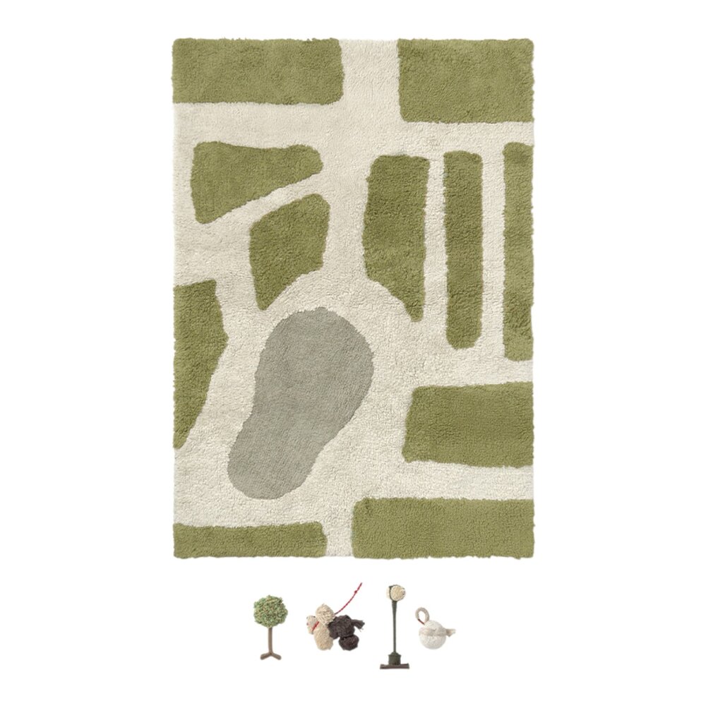 Wasbaar Play tapijt Hyde Park 90 x 130 cm Wasbaar Play tapijt Hyde Park 90 x 130 cm