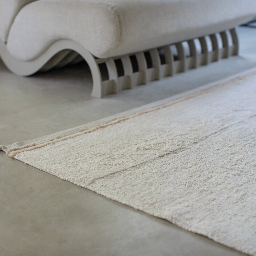 Wasbaar tapijt Bloom Natural - 140 x 200 cm - Wasbaar tapijt Bloom Natural - 140 x 200 cm -