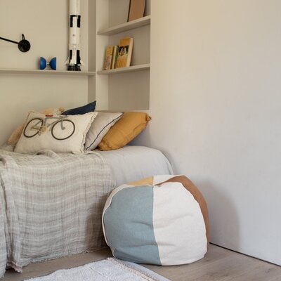 Wasbaar tapijt Bloom Natural - 120 x 160 cm -