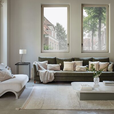 Wasbaar tapijt Bloom Natural - 170 x 240 cm -