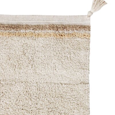 Wasbaar tapijt Bloom Natural - 120 x 160 cm -