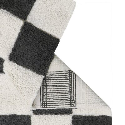 Wasbaar tapijt Kitchen Tiles Dark Grey 170 x 240 cm