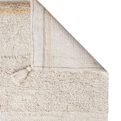 Wasbaar tapijt Bloom Natural - 120 x 160 cm -