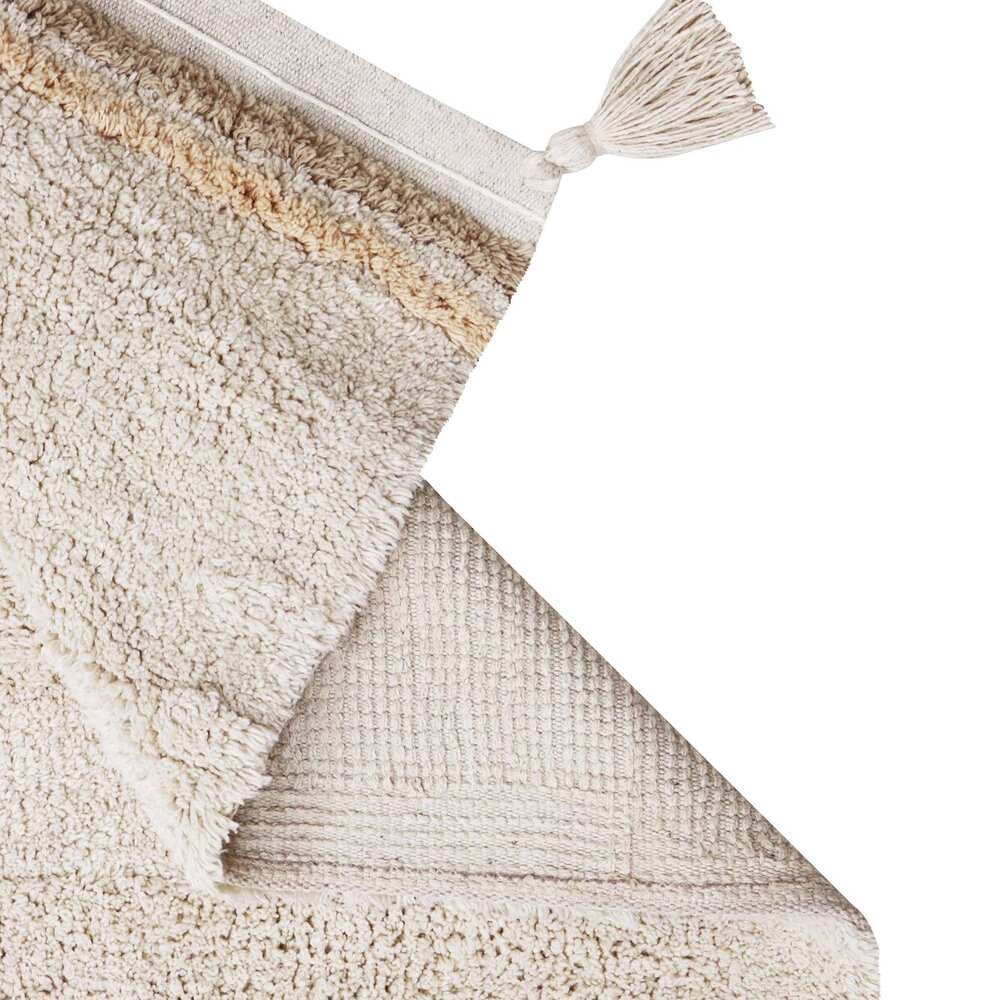 Wasbaar tapijt Bloom Natural - 120 x 160 cm -