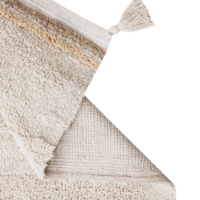 Wasbaar tapijt Bloom Natural - 120 x 160 cm -