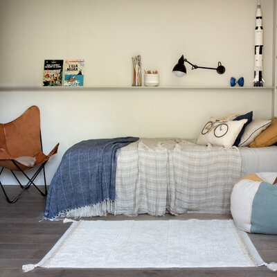 Wasbaar tapijt Bloom Natural - 120 x 160 cm -