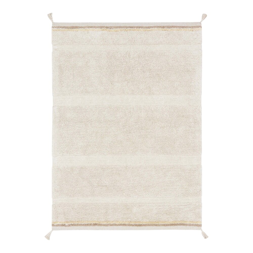 Wasbaar tapijt Bloom Natural - 120 x 160 cm -