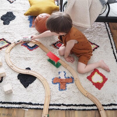 Wasbaar tapijt Naador 140 x 200 cm -