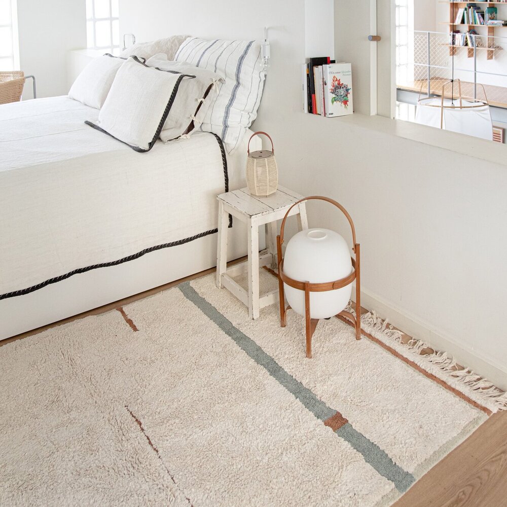 Wasbaar tapijt Lanes Vintage Blue - 140 x 200 cm Wasbaar tapijt Lanes Vintage Blue - 140 x 200 cm