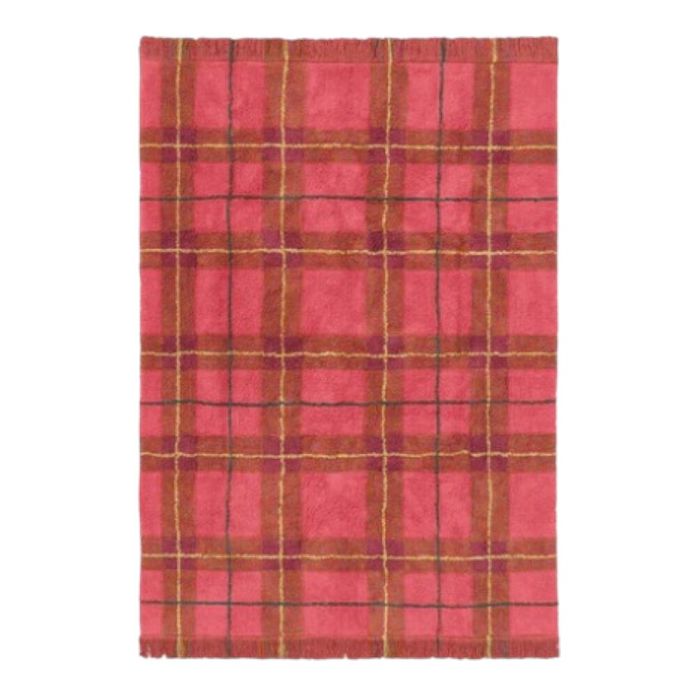 Wasbaar tapijt Tartan Vintage Red 140 x 190 cm Wasbaar tapijt Tartan Vintage Red 140 x 190 cm