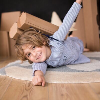 Woolable rug Astromouse - Ø 100 cm Woolable rug Astromouse - Ø 100 cm