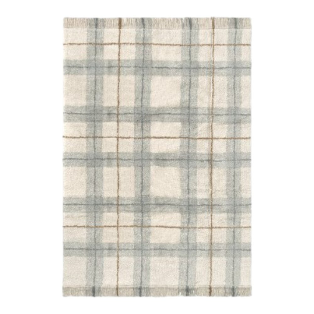 Wasbaar tapijt Tartan Blue Sage 140 cm x 190 cm Wasbaar tapijt Tartan Blue Sage 140 cm x 190 cm