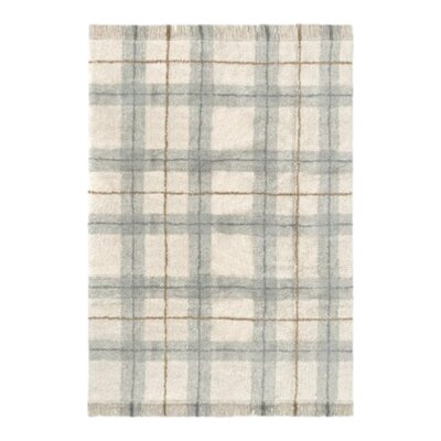 Wasbaar tapijt Tartan Blue Sage 140 cm x 190 cm