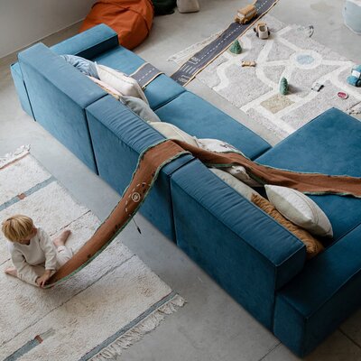 Wasbaar tapijt Lanes Vintage Blue - 140 x 200 cm Wasbaar tapijt Lanes Vintage Blue - 140 x 200 cm