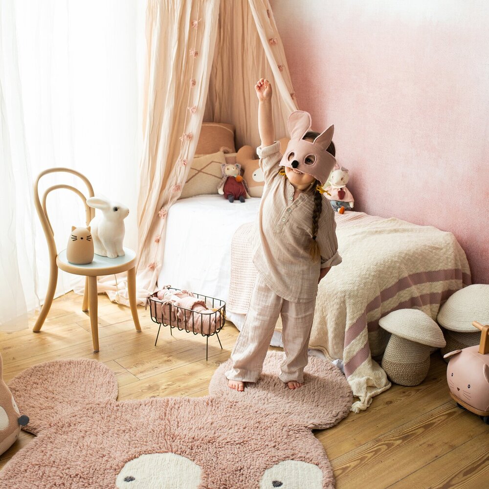 Woolable rug Miss Mighty Mouse - 100 x 120 cm