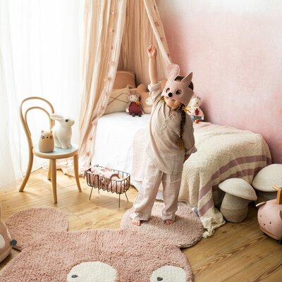 Woolable rug Miss Mighty Mouse - 100 x 120 cm