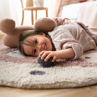 Woolable rug Miss Mighty Mouse - 100 x 120 cm