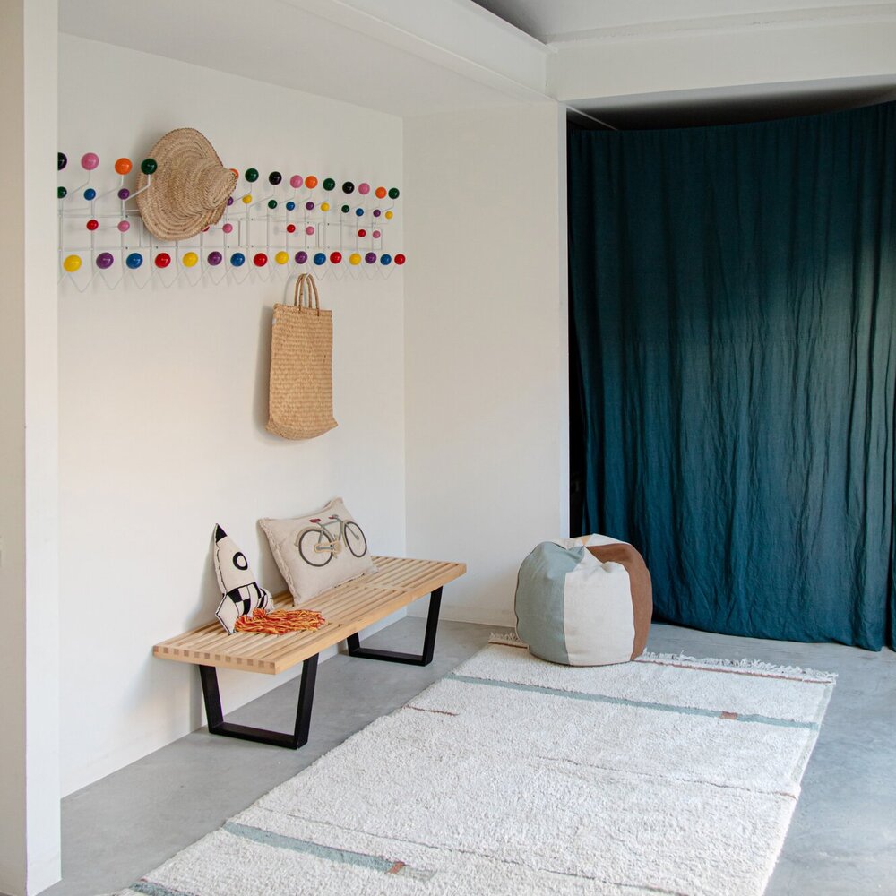 Wasbaar tapijt Lanes Vintage Blue - 140 x 200 cm Wasbaar tapijt Lanes Vintage Blue - 140 x 200 cm