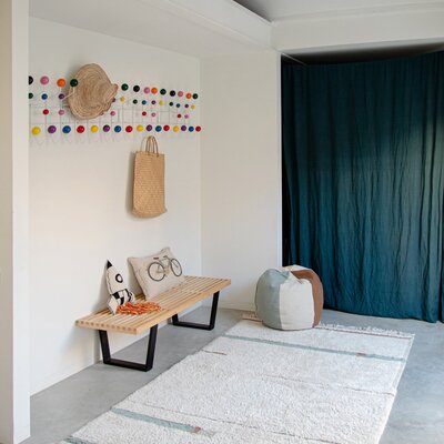 Wasbaar tapijt Lanes Vintage Blue - 140 x 200 cm Wasbaar tapijt Lanes Vintage Blue - 140 x 200 cm